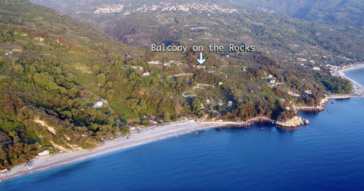 Balcony On The Rocks Villa Agioi Saranta Buitenkant foto